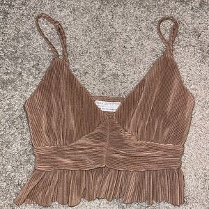 brown urban tank/crop top size XS